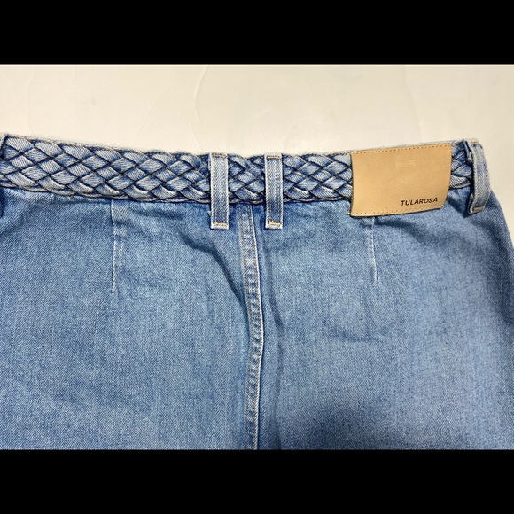 Tularosa Revolve 100% Cotton Woven Madelyn Mini Skirt In Fuji Size 29 - Picture 7 of 16